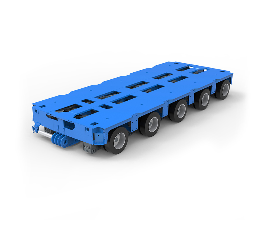 KTG-5 hydraulický nápravový řadový přívěs s 5 nápravami (SPT)
